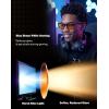 imageTIJN Premuim Blue Light Blocking Glasses for Women Men Square Frame Nerd Eyeglasses Anti Blue Ray Computer Screen GlassesBlack