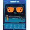imageTIJN Premuim Blue Light Blocking Glasses for Women Men Square Frame Nerd Eyeglasses Anti Blue Ray Computer Screen GlassesClear Smoke
