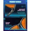 imageTIJN Premuim Blue Light Blocking Glasses for Women Men Square Frame Nerd Eyeglasses Anti Blue Ray Computer Screen GlassesClear Smoke