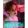 imageTIJN Premuim Blue Light Blocking Glasses for Women Men Square Frame Nerd Eyeglasses Anti Blue Ray Computer Screen GlassesCrystal Clear