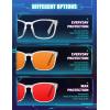 imageTIJN Premuim Blue Light Blocking Glasses for Women Men Square Frame Nerd Eyeglasses Anti Blue Ray Computer Screen GlassesCrystal Clear