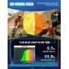 imageTIJN Premuim Blue Light Blocking Glasses for Women Men Square Frame Nerd Eyeglasses Anti Blue Ray Computer Screen GlassesCrystal Clear