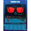 imageTIJN Premuim Blue Light Blocking Glasses for Women Men Square Frame Nerd Eyeglasses Anti Blue Ray Computer Screen GlassesMatte Leopard