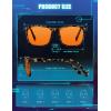 imageTIJN Premuim Blue Light Blocking Glasses for Women Men Square Frame Nerd Eyeglasses Anti Blue Ray Computer Screen GlassesMatte Leopard