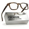 imageTIJN Premuim Blue Light Blocking Glasses for Women Men Square Frame Nerd Eyeglasses Anti Blue Ray Computer Screen GlassesMatte Leopard