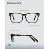 imageTIJN Premuim Blue Light Blocking Glasses for Women Men Square Frame Nerd Eyeglasses Anti Blue Ray Computer Screen GlassesOlive Tortoise