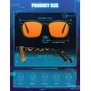 imageTIJN Premuim Blue Light Blocking Glasses for Women Men Square Frame Nerd Eyeglasses Anti Blue Ray Computer Screen GlassesOlive Tortoise