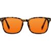 imageTIJN Premuim Blue Light Blocking Glasses for Women Men Square Frame Nerd Eyeglasses Anti Blue Ray Computer Screen GlassesMatte Leopard