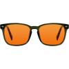 imageTIJN Premuim Blue Light Blocking Glasses for Women Men Square Frame Nerd Eyeglasses Anti Blue Ray Computer Screen GlassesOlive Tortoise