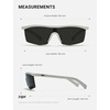 image:imageTIJN AntiSlip Sport Sunglasses Men WomenUV400 Running Baseball Cycling Golf Hiking Fishing Wrap Around Outdoor Glasses01ion White