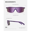 image:imageTIJN AntiSlip Sport Sunglasses Men WomenUV400 Running Baseball Cycling Golf Hiking Fishing Wrap Around Outdoor Glasses02holo Violet