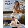 image:imageTIJN AntiSlip Sport Sunglasses Men WomenUV400 Running Baseball Cycling Golf Hiking Fishing Wrap Around Outdoor Glasses02holo Violet