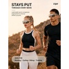 image:imageTIJN AntiSlip Sport Sunglasses Men WomenUV400 Running Baseball Cycling Golf Hiking Fishing Wrap Around Outdoor Glasses03chrome Flux