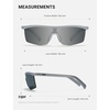 image:imageTIJN AntiSlip Sport Sunglasses Men WomenUV400 Running Baseball Cycling Golf Hiking Fishing Wrap Around Outdoor Glasses03chrome Flux