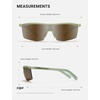 image:imageTIJN AntiSlip Sport Sunglasses Men WomenUV400 Running Baseball Cycling Golf Hiking Fishing Wrap Around Outdoor Glasses04nebula Green