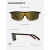 image:imageTIJN AntiSlip Sport Sunglasses Men WomenUV400 Running Baseball Cycling Golf Hiking Fishing Wrap Around Outdoor Glasses05terra Bronze