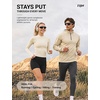 image:imageTIJN AntiSlip Sport Sunglasses Men WomenUV400 Running Baseball Cycling Golf Hiking Fishing Wrap Around Outdoor Glasses06ion White