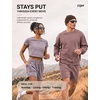 image:imageTIJN AntiSlip Sport Sunglasses Men WomenUV400 Running Baseball Cycling Golf Hiking Fishing Wrap Around Outdoor Glasses08haze Blush