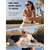 image:imageTIJN AntiSlip Sport Sunglasses Men WomenUV400 Running Baseball Cycling Golf Hiking Fishing Wrap Around Outdoor Glasses08haze Blush