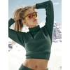 image:imageTIJN AntiSlip Sport Sunglasses Men WomenUV400 Running Baseball Cycling Golf Hiking Fishing Wrap Around Outdoor Glasses09bionic Green