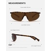 image:imageTIJN AntiSlip Sport Sunglasses Men WomenUV400 Running Baseball Cycling Golf Hiking Fishing Wrap Around Outdoor Glasses10tortoise Pulse