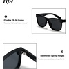 image:imageTIJN Polarized Fishing Sunglasses for Men Women UV400 ProtectionWraparound Outdoor Sports Glasses for FishingHikingBlack FrameGrey Lens  Outdoor Sports Sunglasses