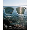 image:imageTIJN Polarized Fishing Sunglasses for Men Women UV400 ProtectionWraparound Outdoor Sports Glasses for FishingHikingClear FrameGreen Lens  Fishing Sunglasses