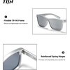 image:imageTIJN Polarized Fishing Sunglasses for Men Women UV400 ProtectionWraparound Outdoor Sports Glasses for FishingHikingSilver FrameSilver Lens  Fashion Sunglasses