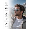 image:imageTIJN Polarized Fishing Sunglasses for Men Women UV400 ProtectionWraparound Outdoor Sports Glasses for FishingHikingSilver FrameSilver Lens  Fashion Sunglasses