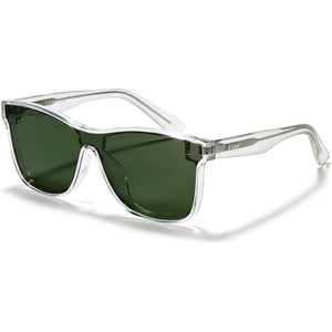 image:imageTIJN Polarized Fishing Sunglasses for Men Women UV400 ProtectionWraparound Outdoor Sports Glasses for FishingHikingClear FrameGreen Lens  Fishing Sunglasses