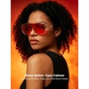 image:imageTIJN Blue Light Blocking Fit Over Glasses Men WomenDual AR CoatingOversized Aviator Frame for Computer Gaming Screen03 Red Max Lens Clear
