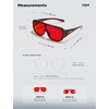 image:imageTIJN Blue Light Blocking Fit Over Glasses Men WomenDual AR CoatingOversized Aviator Frame for Computer Gaming Screen04 Red Max Lens Crystal Brown