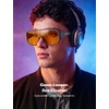 image:imageTIJN Blue Light Blocking Fit Over Glasses Men WomenDual AR CoatingOversized Aviator Frame for Computer Gaming Screen06 Amber Gaming Lens Silver Gray