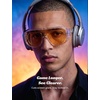 image:imageTIJN Blue Light Blocking Fit Over Glasses Men WomenDual AR CoatingOversized Aviator Frame for Computer Gaming Screen07 Amber Gaming Lens Clear