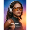 image:imageTIJN Blue Light Blocking Fit Over Glasses Men WomenDual AR CoatingOversized Aviator Frame for Computer Gaming Screen08 Amber Gaming Lens Crystal Brown
