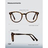 image:imageTIJN Blue Light Blocking Glasses Men Women Vintage Thick Round Rim Frame Eyeglasses20 Upgraded Clear Lens  Matte Tortoise