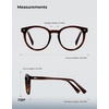 image:imageTIJN Blue Light Blocking Glasses Men Women Vintage Thick Round Rim Frame Eyeglasses21 Upgraded Clear Lens  Coffee Brown