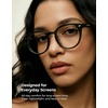 image:imageTIJN Blue Light Blocking Glasses Men Women Vintage Thick Round Rim Frame Eyeglasses22 Upgraded Clear Lens  Crystal Olive