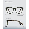 image:imageTIJN Blue Light Blocking Glasses Men Women Vintage Thick Round Rim Frame Eyeglasses22 Upgraded Clear Lens  Crystal Olive