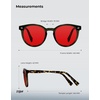 image:imageTIJN Blue Light Blocking Glasses Men Women Vintage Thick Round Rim Frame Eyeglasses28 Upgraded Red Lens  Crystal Olive