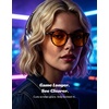 image:imageTIJN Blue Light Blocking Glasses Men Women Vintage Thick Round Rim Frame Eyeglasses32 Upgraded Amber Lens  Matte Tortoise