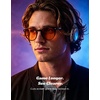 image:imageTIJN Blue Light Blocking Glasses Men Women Vintage Thick Round Rim Frame Eyeglasses33 Upgraded Amber Lens  Coffee Brown