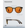 image:imageTIJN Blue Light Blocking Glasses Men Women Vintage Thick Round Rim Frame Eyeglasses34 Upgraded Amber Lens  Crystal Olive