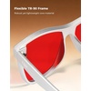 image:imageTIJN Gaming Glasses Blue Light Blocking GlassesAnti Glare Computer Eyeglasses with Enhanced Color ContrastSilver