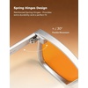 image:imageTIJN Gaming Glasses Blue Light Blocking GlassesAnti Glare Computer Eyeglasses with Enhanced Color ContrastSilver