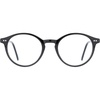 image:imageTIJN Blue Light Blocking Glasses Men Women Vintage Thick Round Rim Frame Eyeglasses03 Jet Black