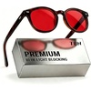 27. Upgraded-( Red Lens ) Coffee Brown
