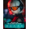 image:imageTIJN Blue Light Glasses for Woman Men Computer Gaming Red Sleep Eyeglasses Orange Bluelight Blocking Amber Lens Screen UseJet Black
