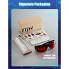 image:imageTIJN Blue Light Glasses for Woman Men Computer Gaming Red Sleep Eyeglasses Orange Bluelight Blocking Amber Lens Screen UseJet Black