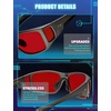 image:imageTIJN Blue Light Glasses for Woman Men Computer Gaming Red Sleep Eyeglasses Orange Bluelight Blocking Amber Lens Screen UseMatte Silvergrey
